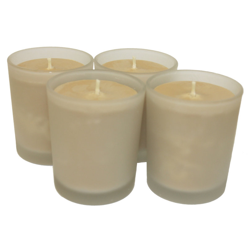 Charlton Home® 4 Piece Very Vanilla Scented Votive Candle Set Wayfair
